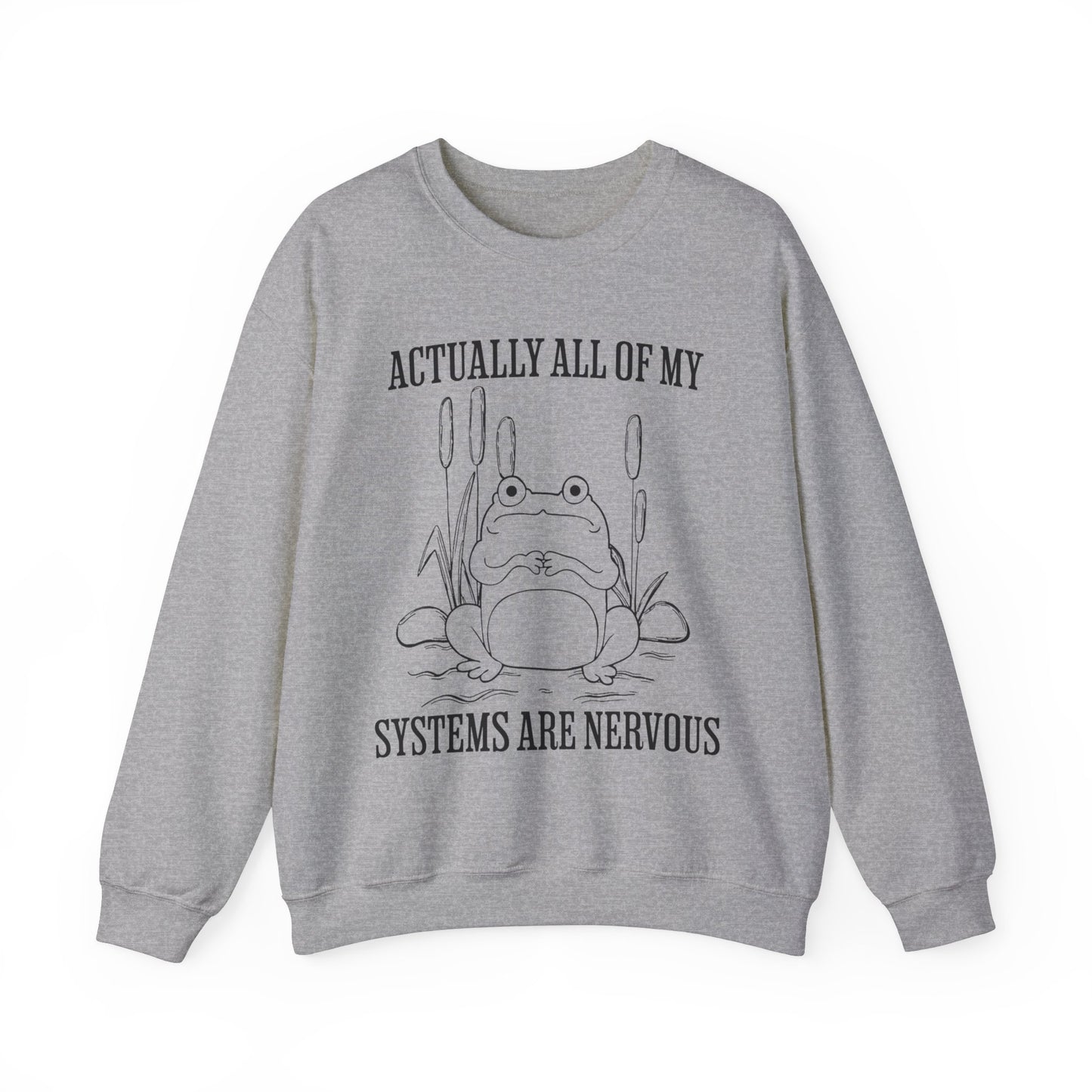 Actually, All of my Systems are Nervous - Unisex Heavy Blend™ Crewneck Sweatshirt