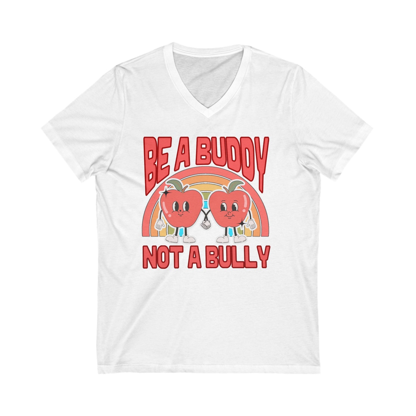 Don't Be a Bully - Unisex Jersey Short Sleeve V-Neck Tee