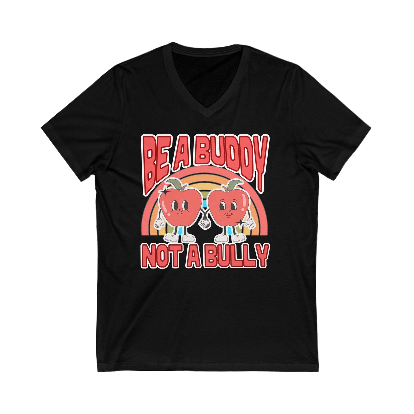 Don't Be a Bully - Unisex Jersey Short Sleeve V-Neck Tee