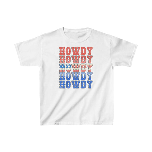 Howdy Fouth of July - Kids Heavy Cotton™ Tee