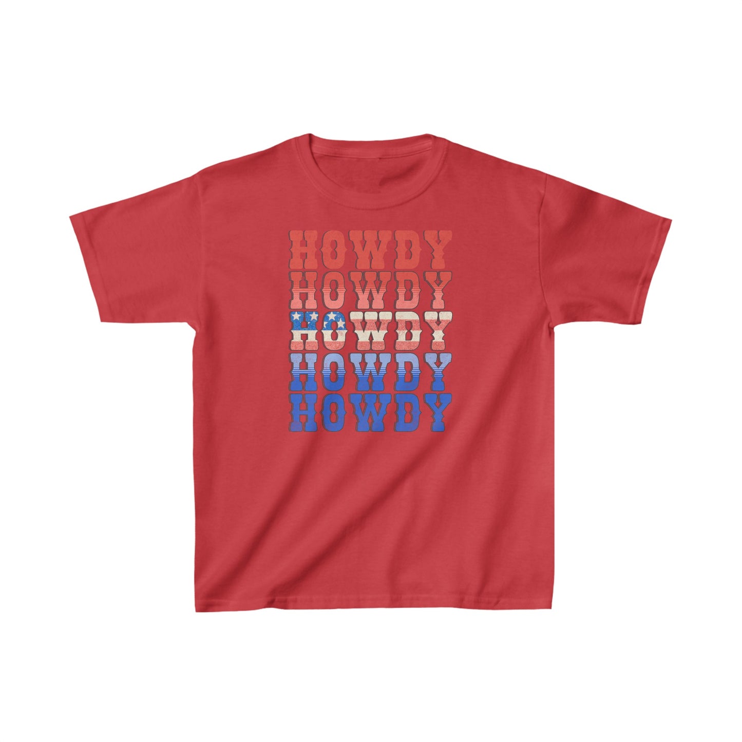 Howdy Fouth of July - Kids Heavy Cotton™ Tee