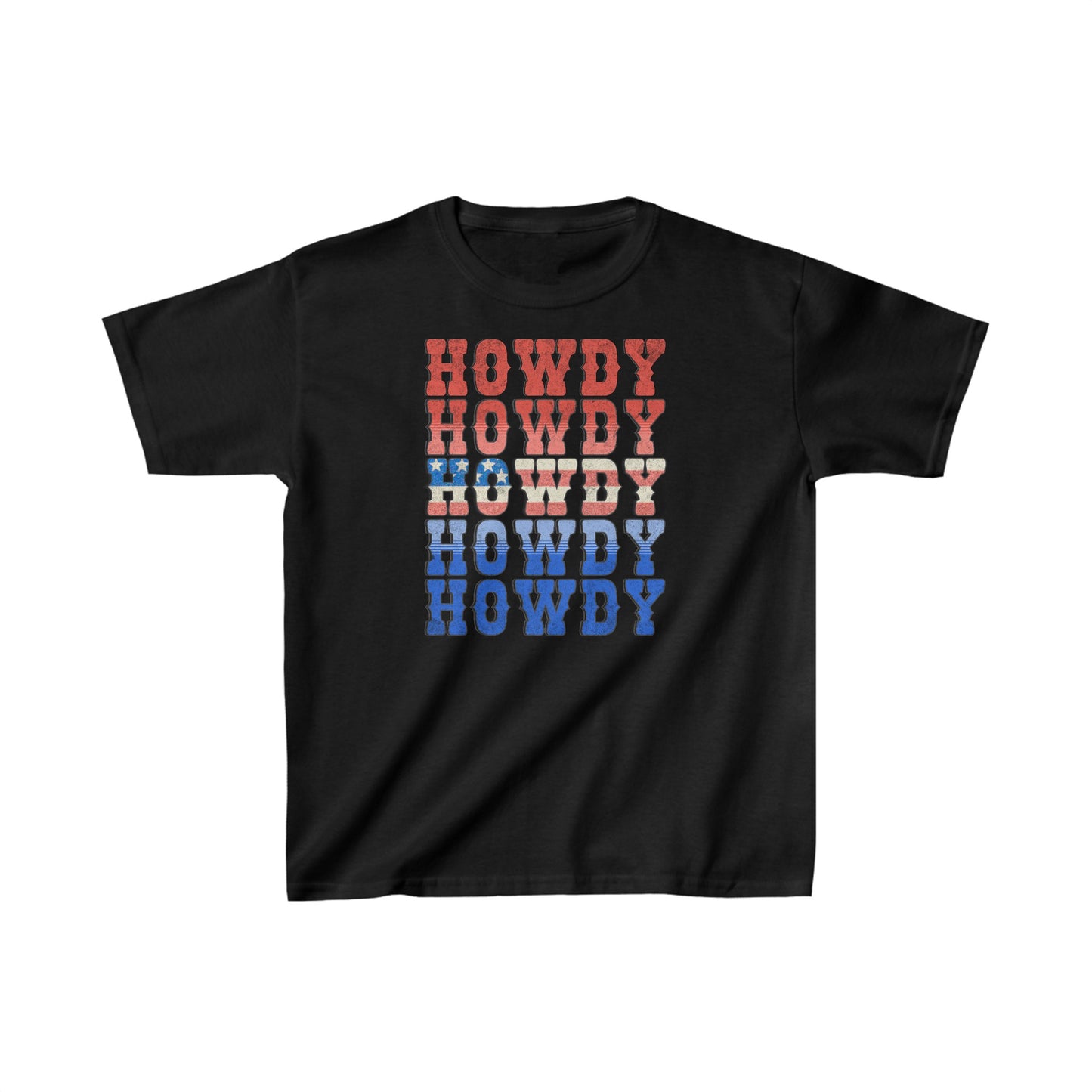 Howdy Fouth of July - Kids Heavy Cotton™ Tee