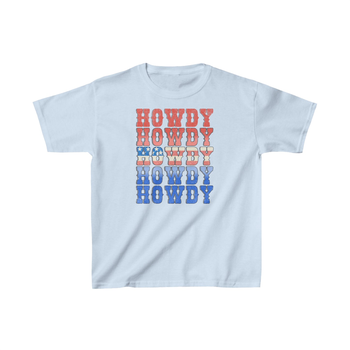 Howdy Fouth of July - Kids Heavy Cotton™ Tee