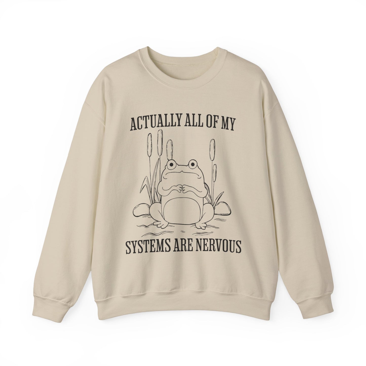 Actually, All of my Systems are Nervous - Unisex Heavy Blend™ Crewneck Sweatshirt