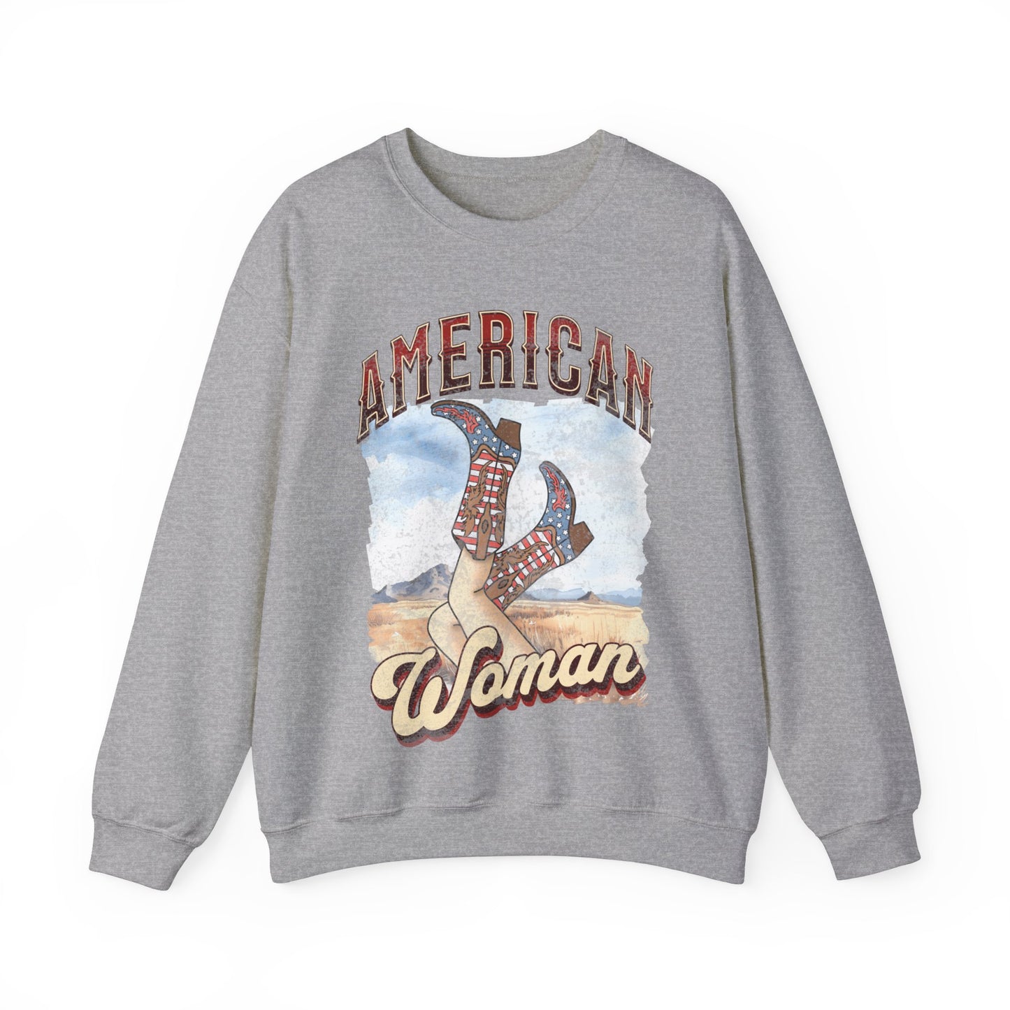 American Woman - Unisex Heavy Blend™ Crewneck Sweatshirt