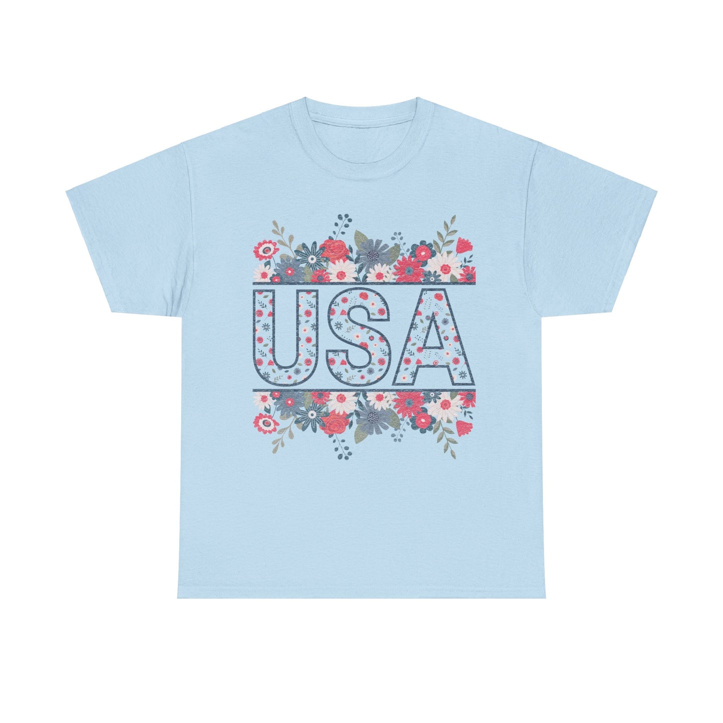 USA Floral - Unisex T-Shirt