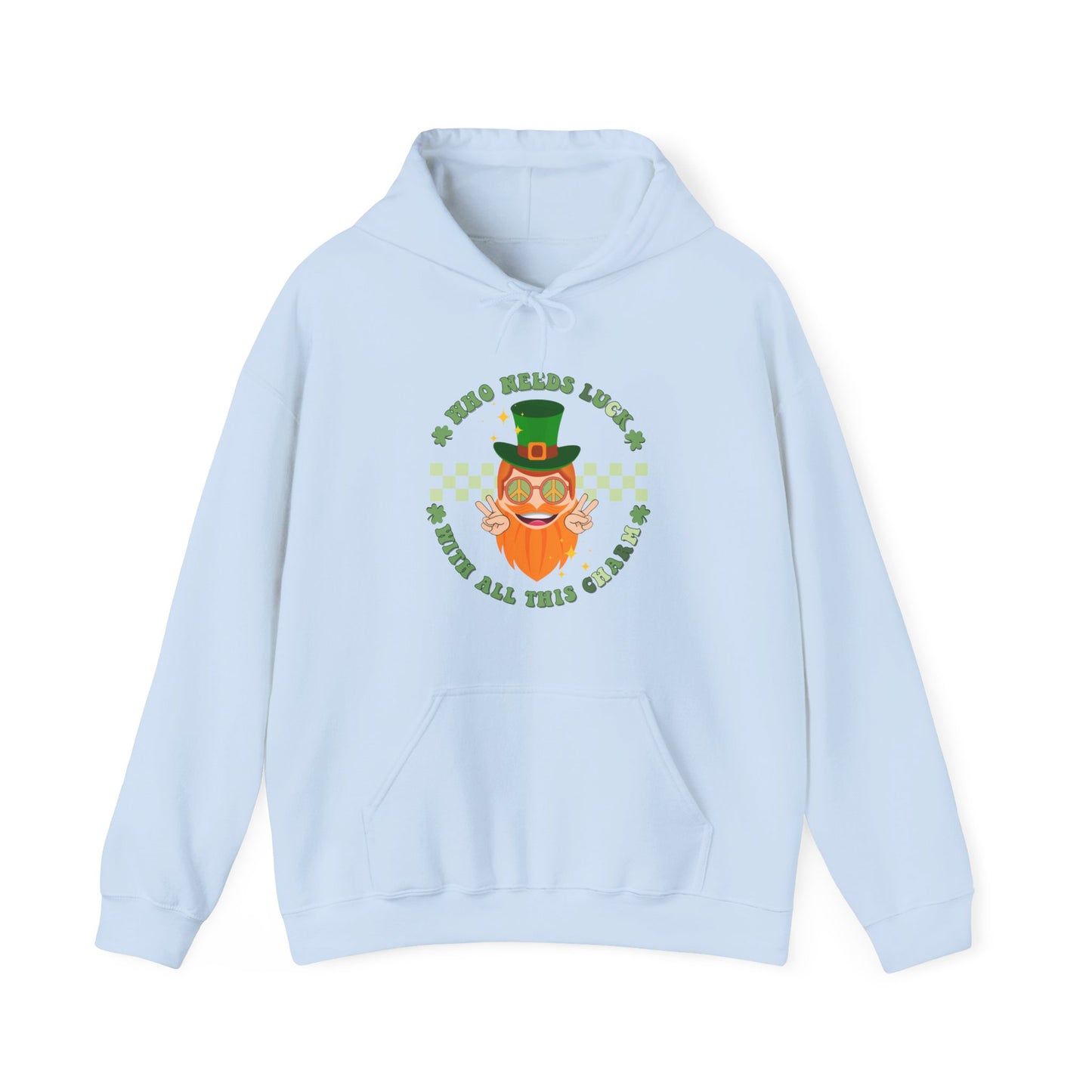 Who needs Luck with all this Charm - Unisex Heavy Blend™ Hooded Sweatshirt