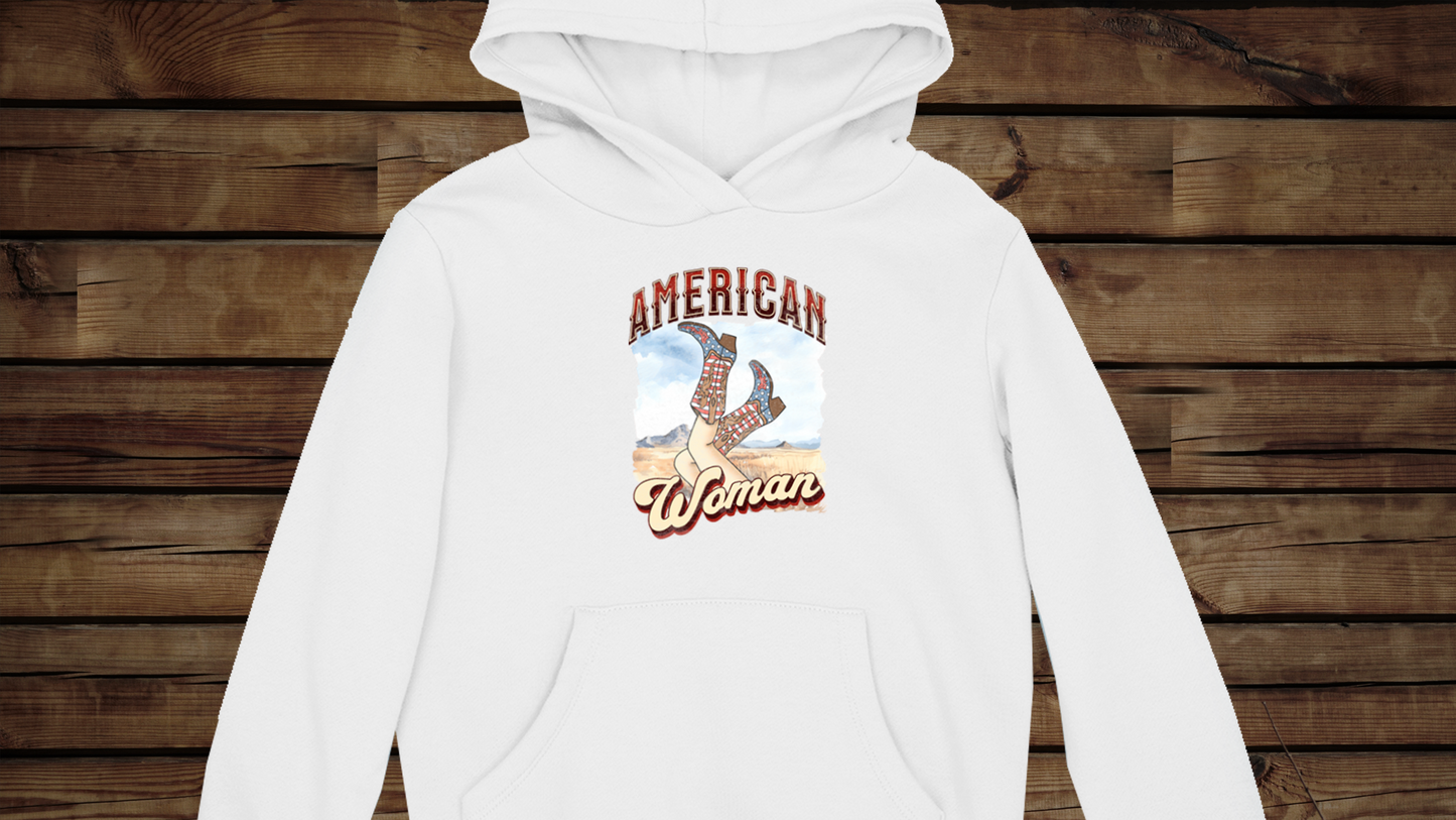 American Woman - Unisex Heavy Blend™ Hooded Sweatshirt