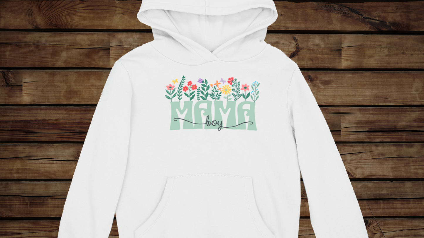 Boy Mom Floral - Unisex Heavy Blend™ Hooded Sweatshirt