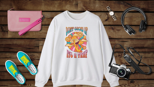 Don’t Grow Up, It’s a Trap - Unisex Heavy Blend™ Crewneck Sweatshirt