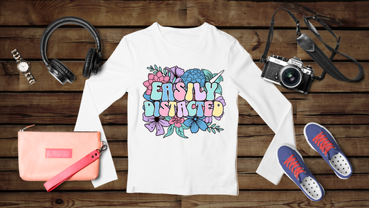 Easily Distracted - Unisex Classic Long Sleeve T-Shirt