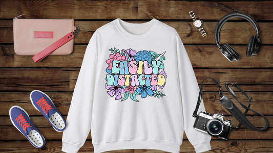 Easily Distracted - Unisex Heavy Blend™ Crewneck Sweatshirt