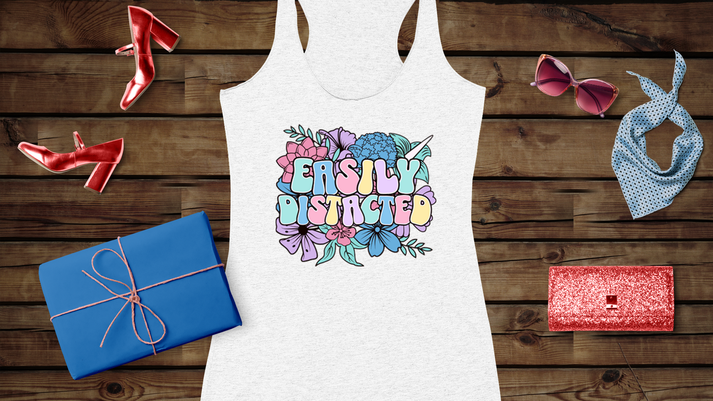 Easily Distracted - Women's Ideal Racerback Tank