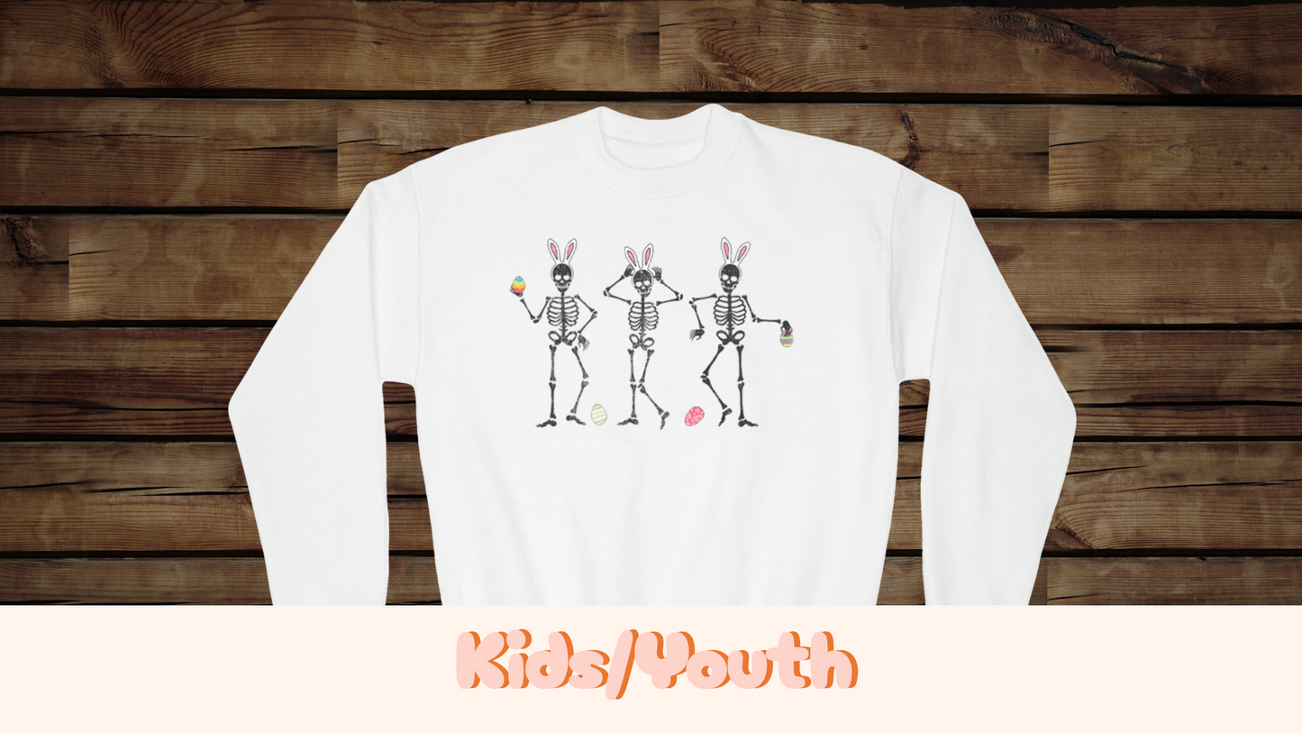 Easter Skeletons - Youth Crewneck Sweatshirt