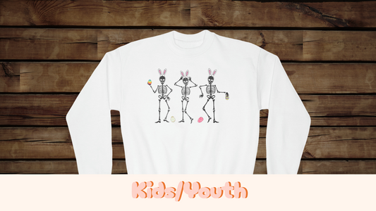 Easter Skeletons - Youth Crewneck Sweatshirt