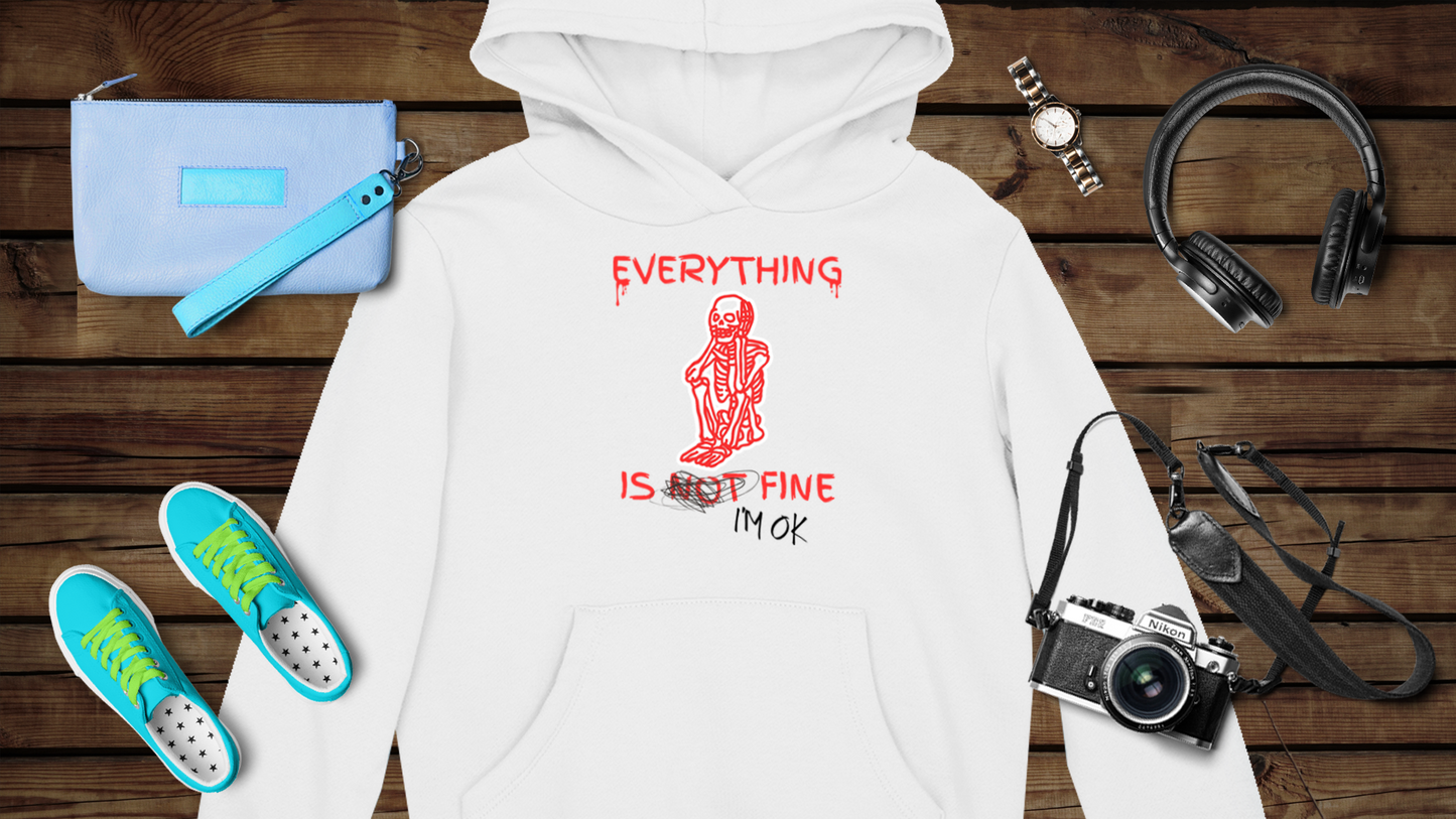 Everything is Fine - Unisex Heavy Blend™ Hooded Sweatshirt