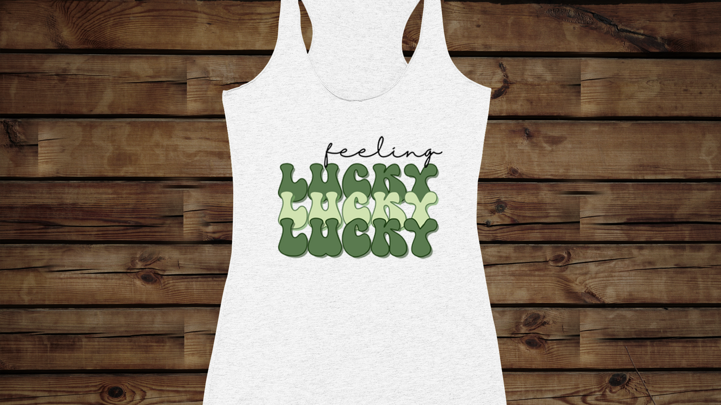 Feeling Lucky - Women's Ideal Racerback Tank