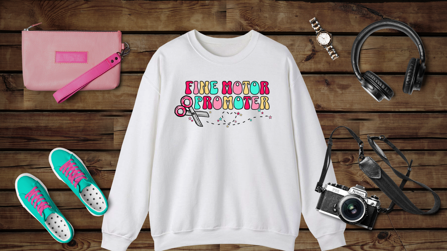 Fine Motor Promoter - Unisex Heavy Blend™ Crewneck Sweatshirt