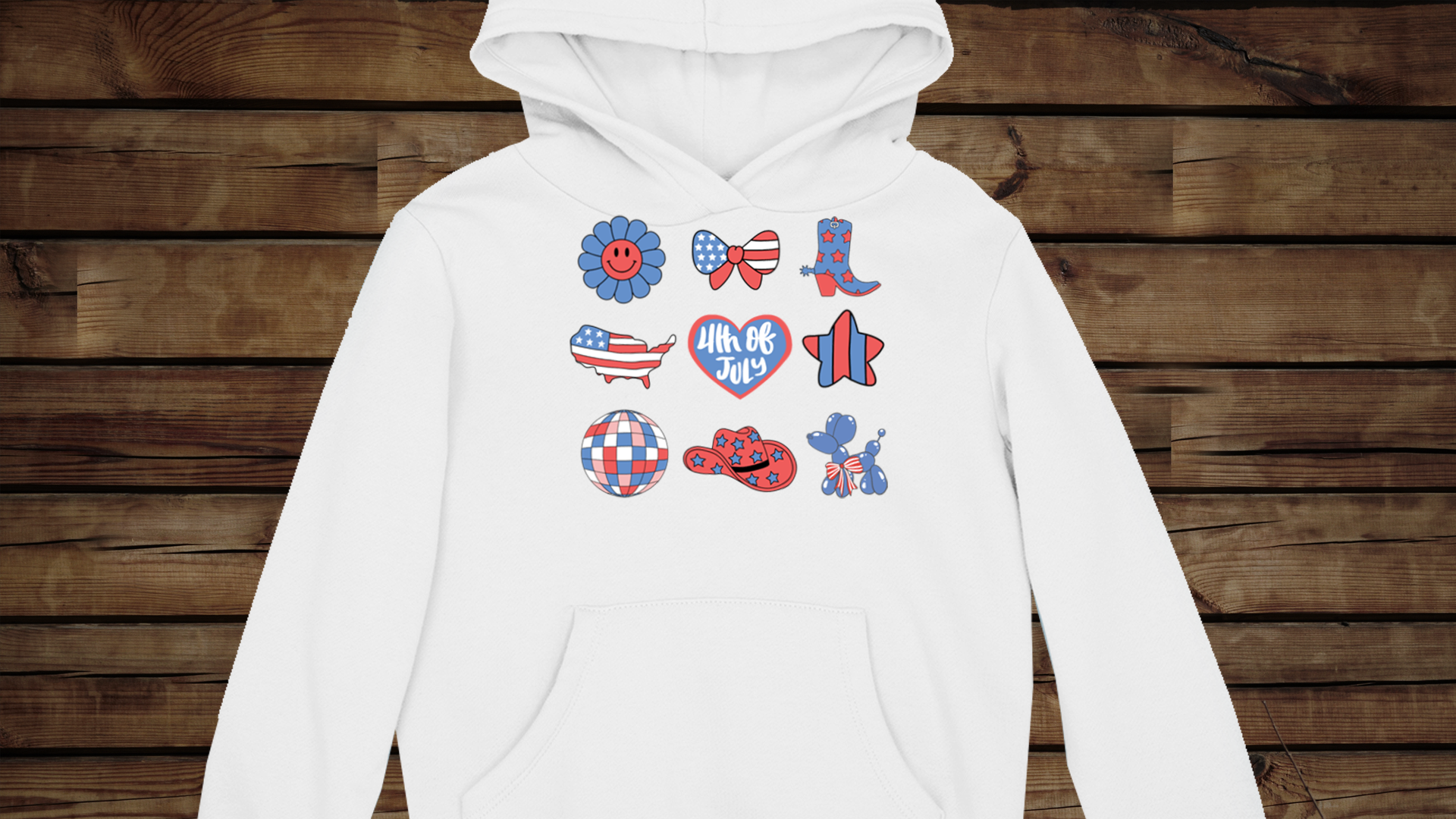 Fourth of July Collage - Unisex Heavy Blend™ Hooded Sweatshirt