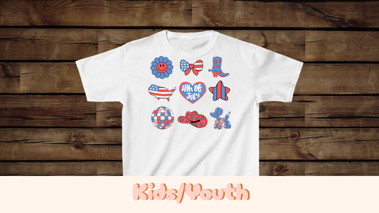 Fourth of July Collage - Kids Heavy Cotton™ Tee