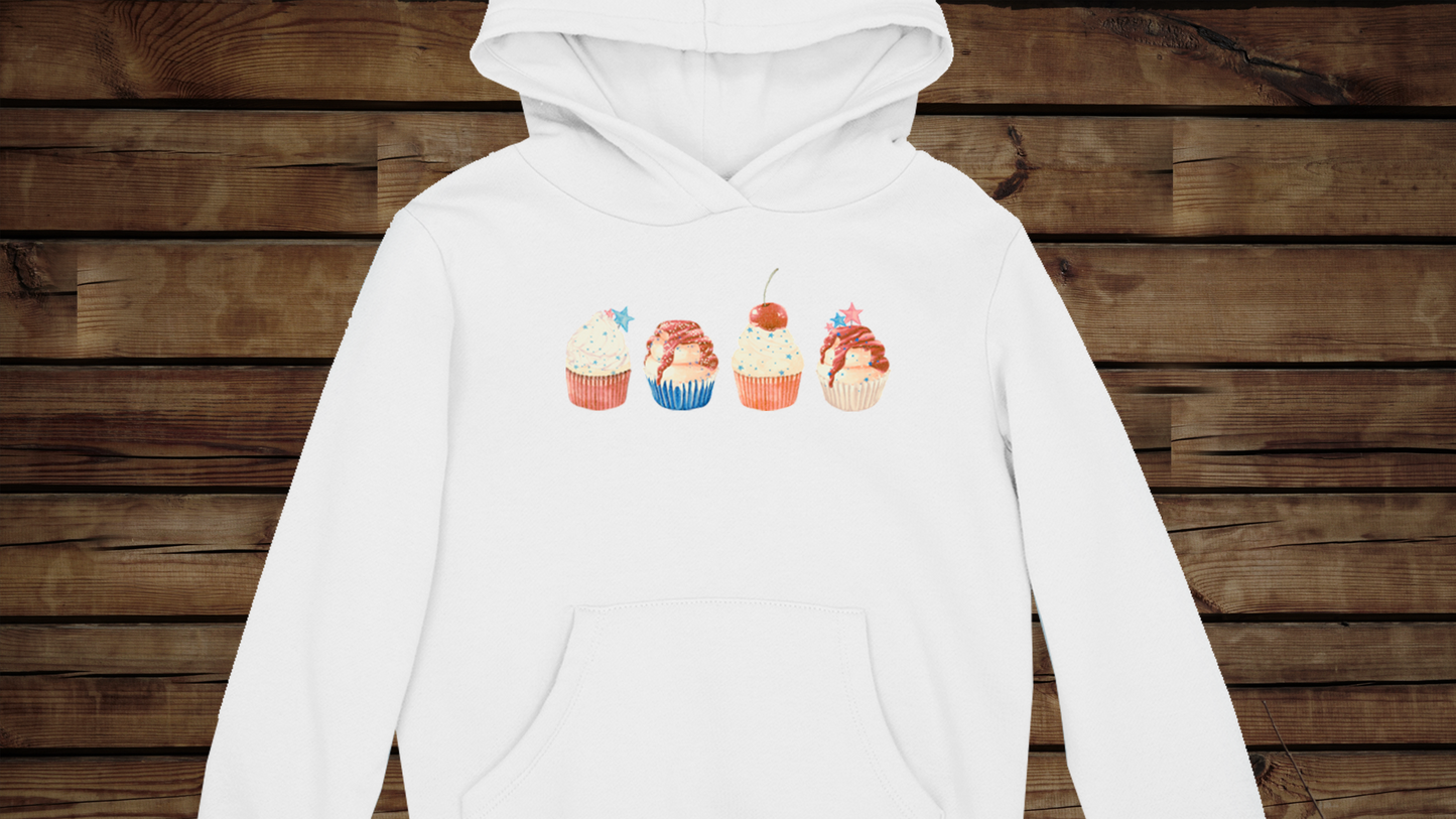 Fourth of July Cupcakes  - Unisex Heavy Blend™ Hooded Sweatshirt