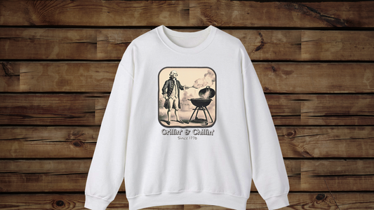 Grillin' & Chillin' - Unisex Heavy Blend™ Crewneck Sweatshirt