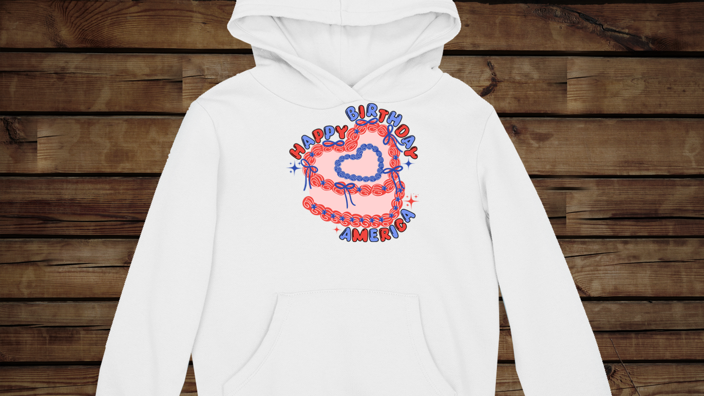 Happy Birthday, America - Unisex Heavy Blend™ Hooded Sweatshirt