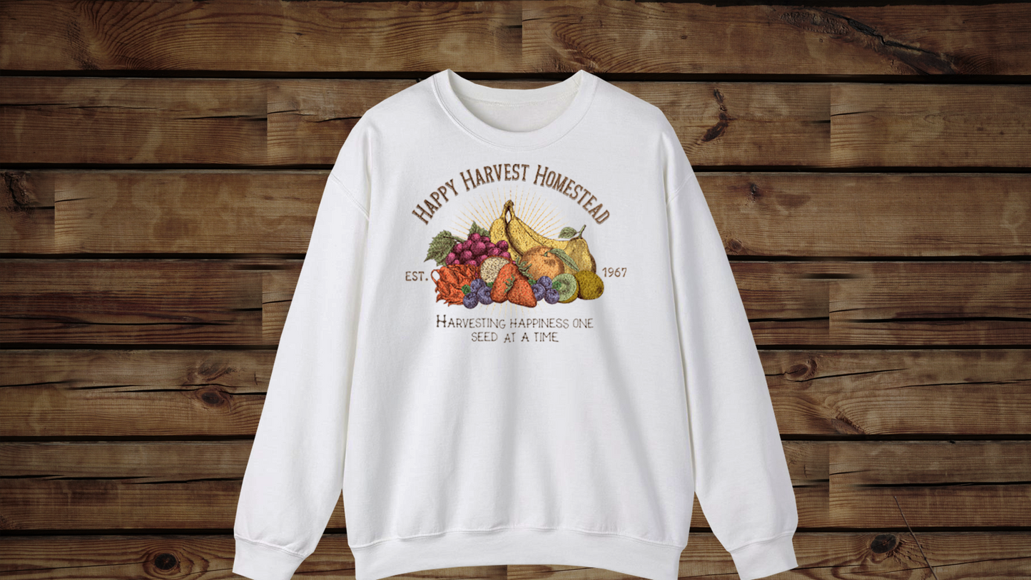 Happy Harvest Homestead, Farmers Market - Unisex Heavy Blend™ Crewneck Sweatshirt