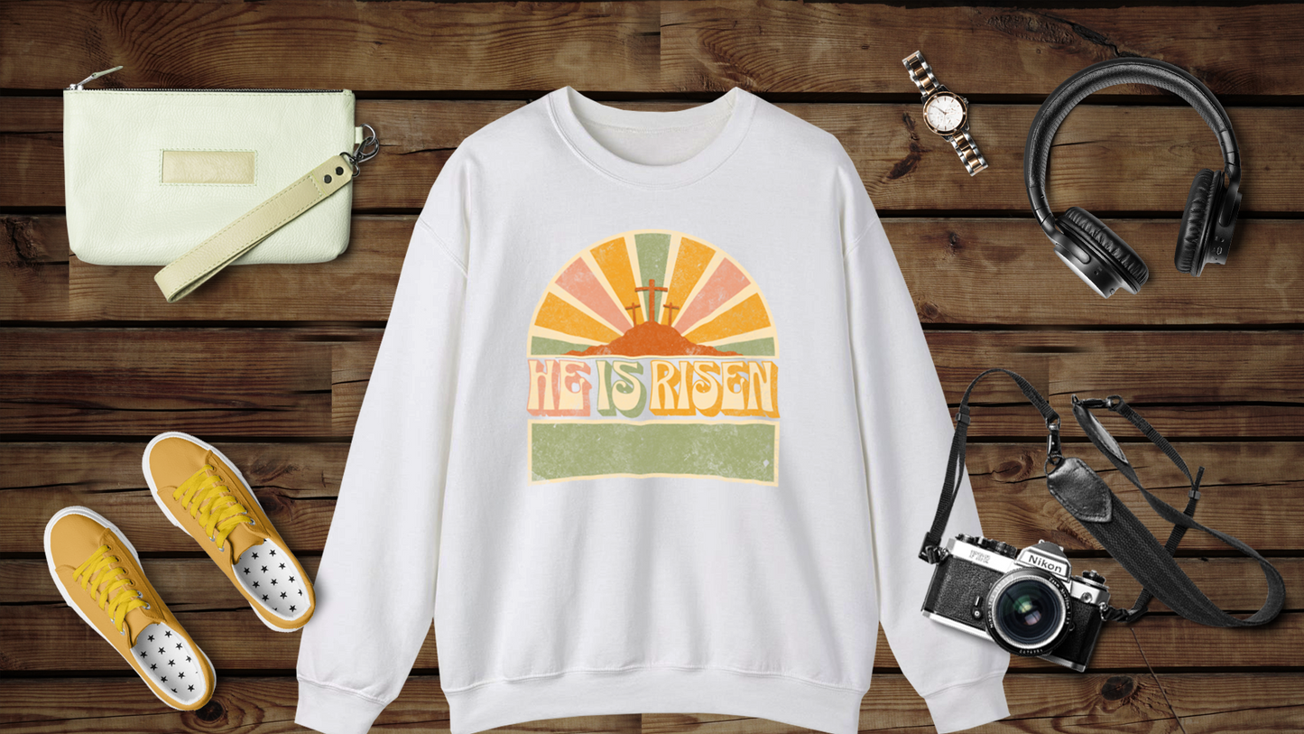 He is Risen - Unisex Heavy Blend™ Crewneck Sweatshirt