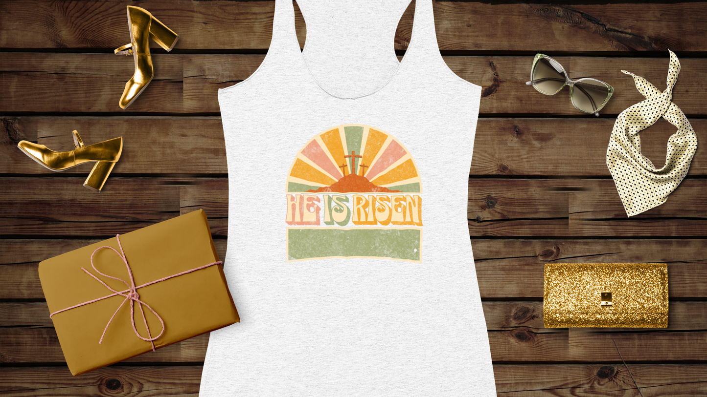 He is Risen - Women's Ideal Racerback Tank