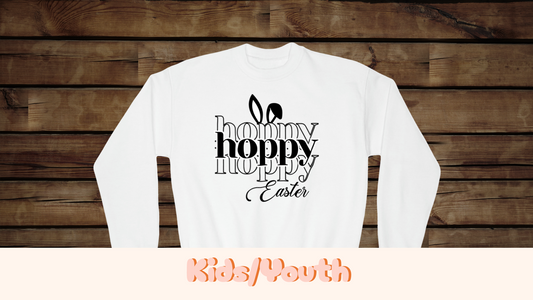 Hoppy Easter - Youth Crewneck Sweatshirt