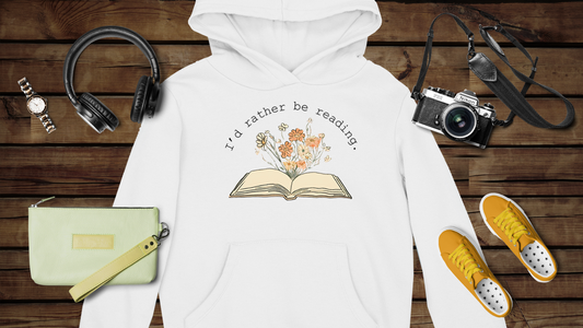 I’d Rather Be Reading - Unisex Heavy Blend™ Hooded Sweatshirt