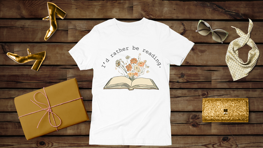 I'd Rather be Reading - Unisex T-Shirt