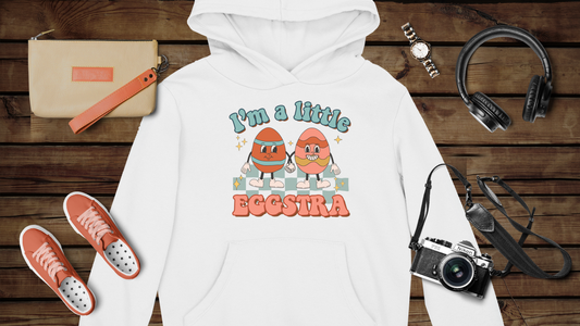 I’m A Little Eggstra - Unisex Heavy Blend™ Hooded Sweatshirt