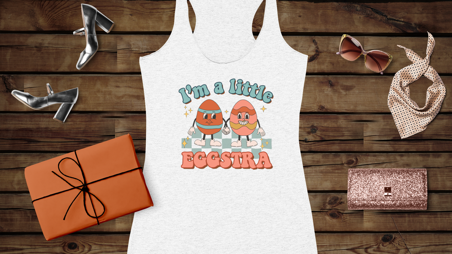 I’m A Little Eggstra - Women's Ideal Racerback Tank