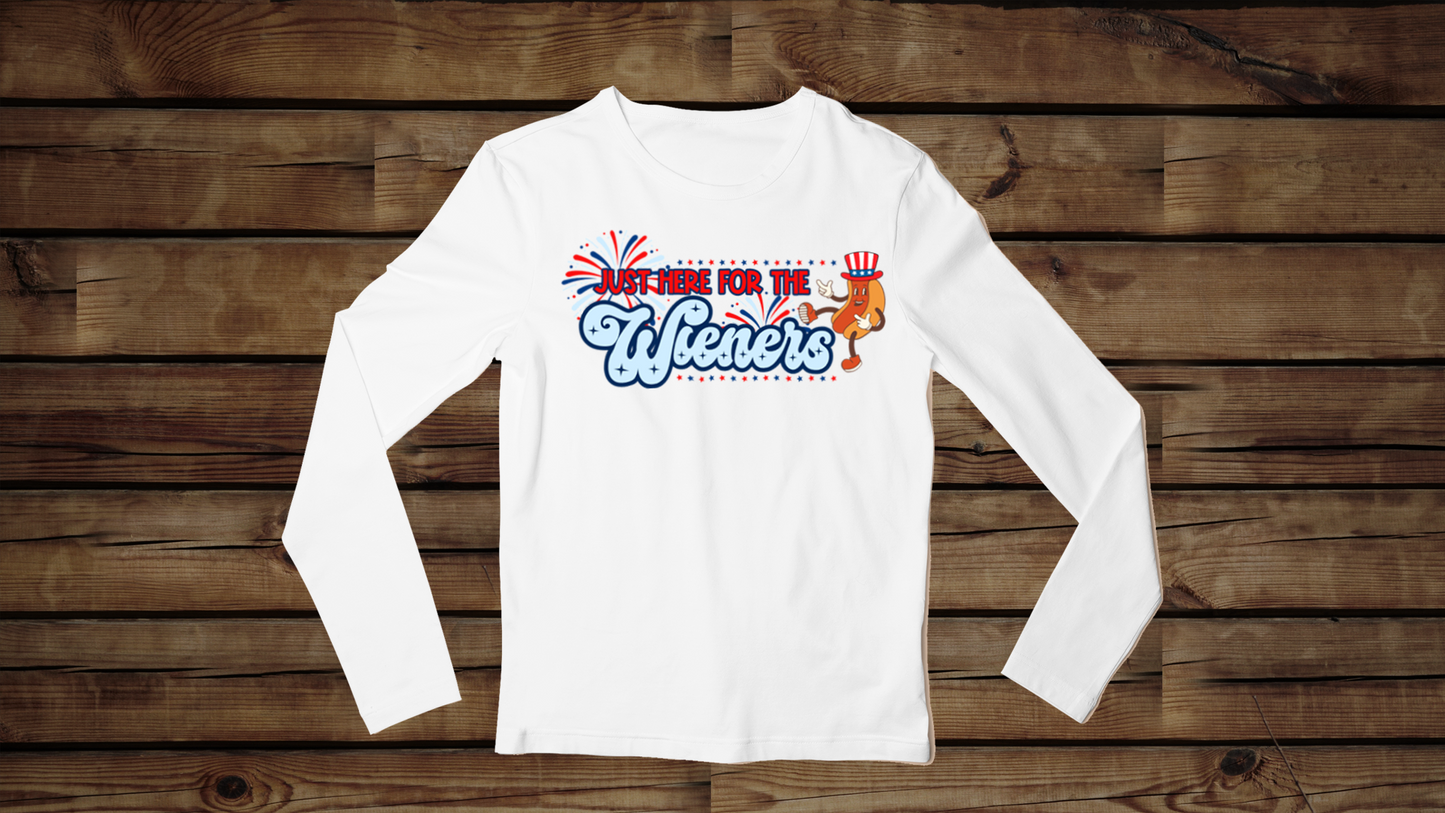 Just Here for the Wieners - Unisex Classic Long Sleeve T-Shirt