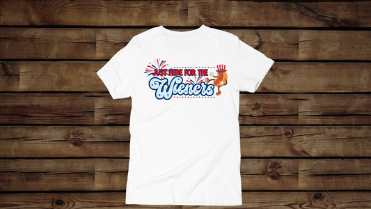 Just Here for the Wieners - Unisex T-Shirt