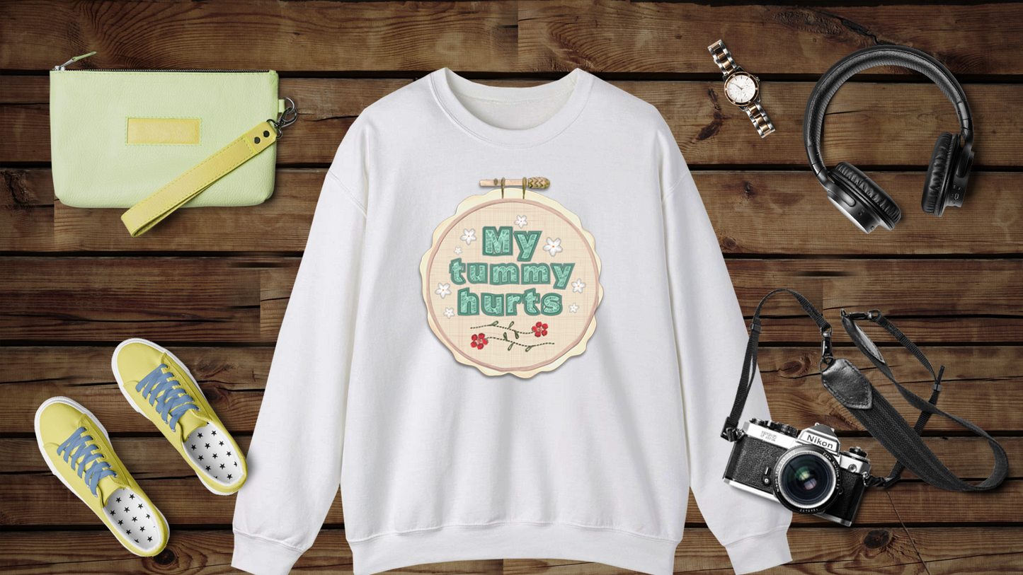 My Tummy Hurts - Unisex Heavy Blend™ Crewneck Sweatshirt