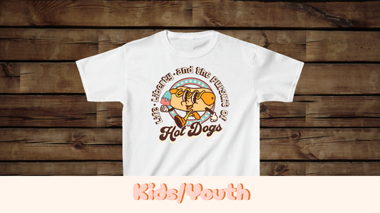 Life, Liberty, and the Pursuit of Hot Dogs - Kids Heavy Cotton™ Tee