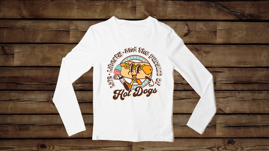 Life, Liberty, and the Pursuit of Hot Dogs - Unisex Classic Long Sleeve T-Shirt