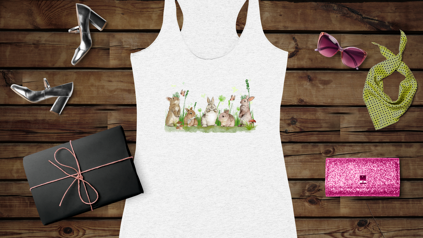 Spring Bunnies - Women's Ideal Racerback Tank