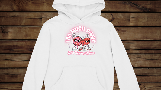 Too Much Panic, Not Enough Disco - Unisex Heavy Blend™ Hooded Sweatshirt