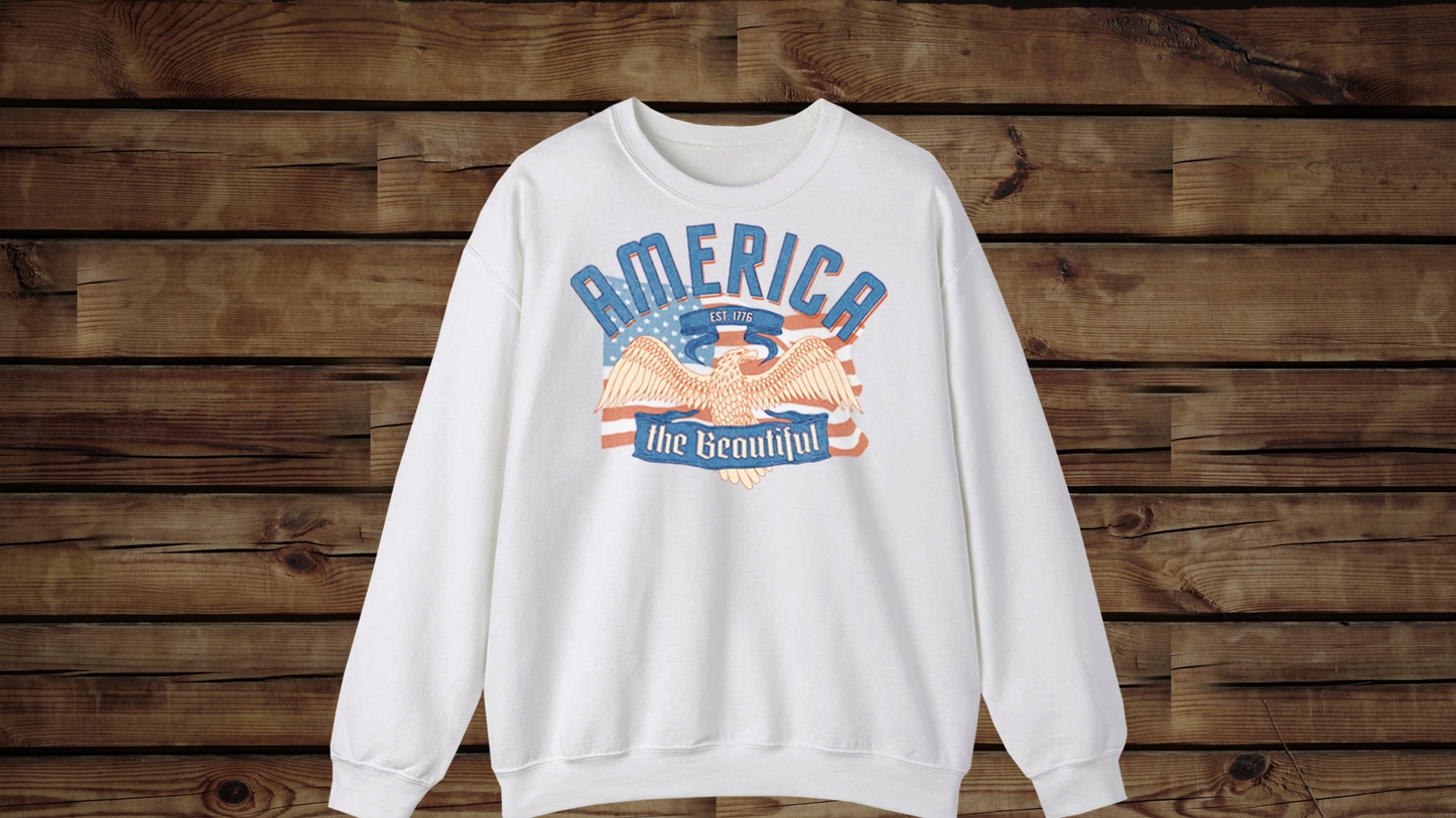 America the Beautiful - Unisex Heavy Blend™ Crewneck Sweatshirt