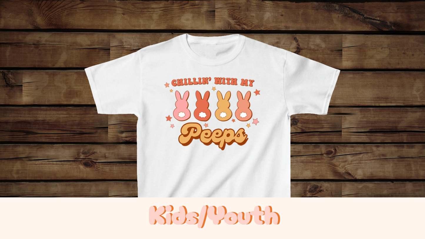 Chillin' with my Peeps - Kids Heavy Cotton™ Tee