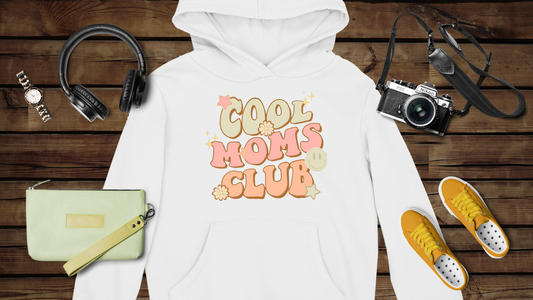 Cool Moms Club Groovy - Unisex Heavy Blend™ Hooded Sweatshirt