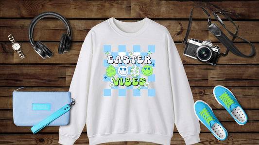Easter Vibes Blue - Unisex Heavy Blend™ Crewneck Sweatshirt