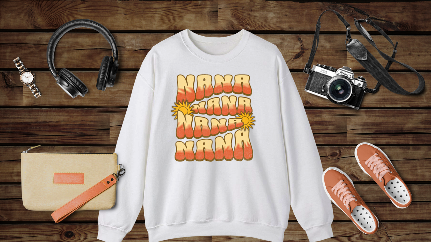 Groovy Nana - Unisex Heavy Blend™ Crewneck Sweatshirt