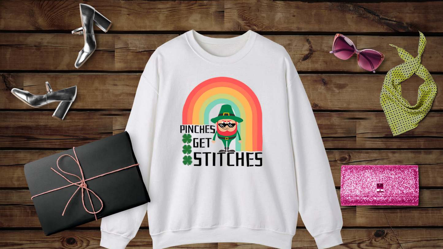 Pinches Get Stitches - Unisex Heavy Blend™ Crewneck Sweatshirt