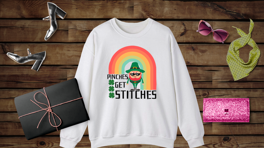 Pinches Get Stitches - Unisex Heavy Blend™ Crewneck Sweatshirt