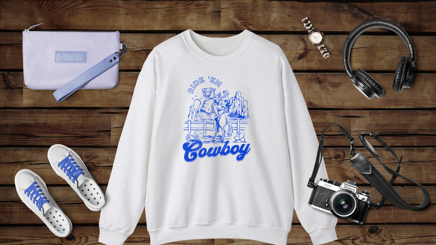 Ride ‘Em Cowboy - Unisex Heavy Blend™ Crewneck Sweatshirt